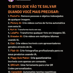 Ferramentas com inteligência artificial : 10 sites que vão facilitar sua vida